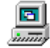 An old, pixel image of a computer.